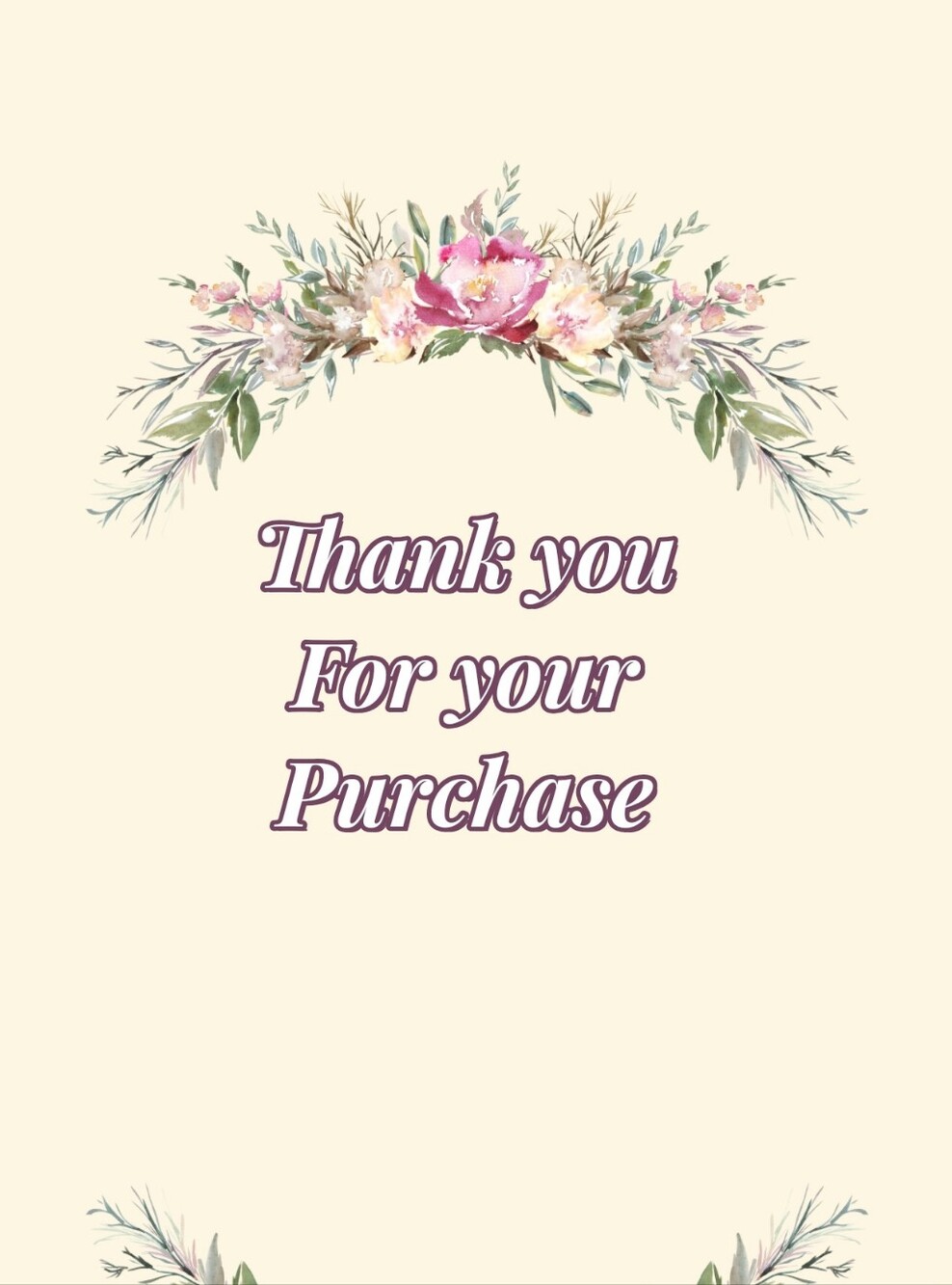 Unlisted Items Thank You For Your Purchase As Described In Live Show